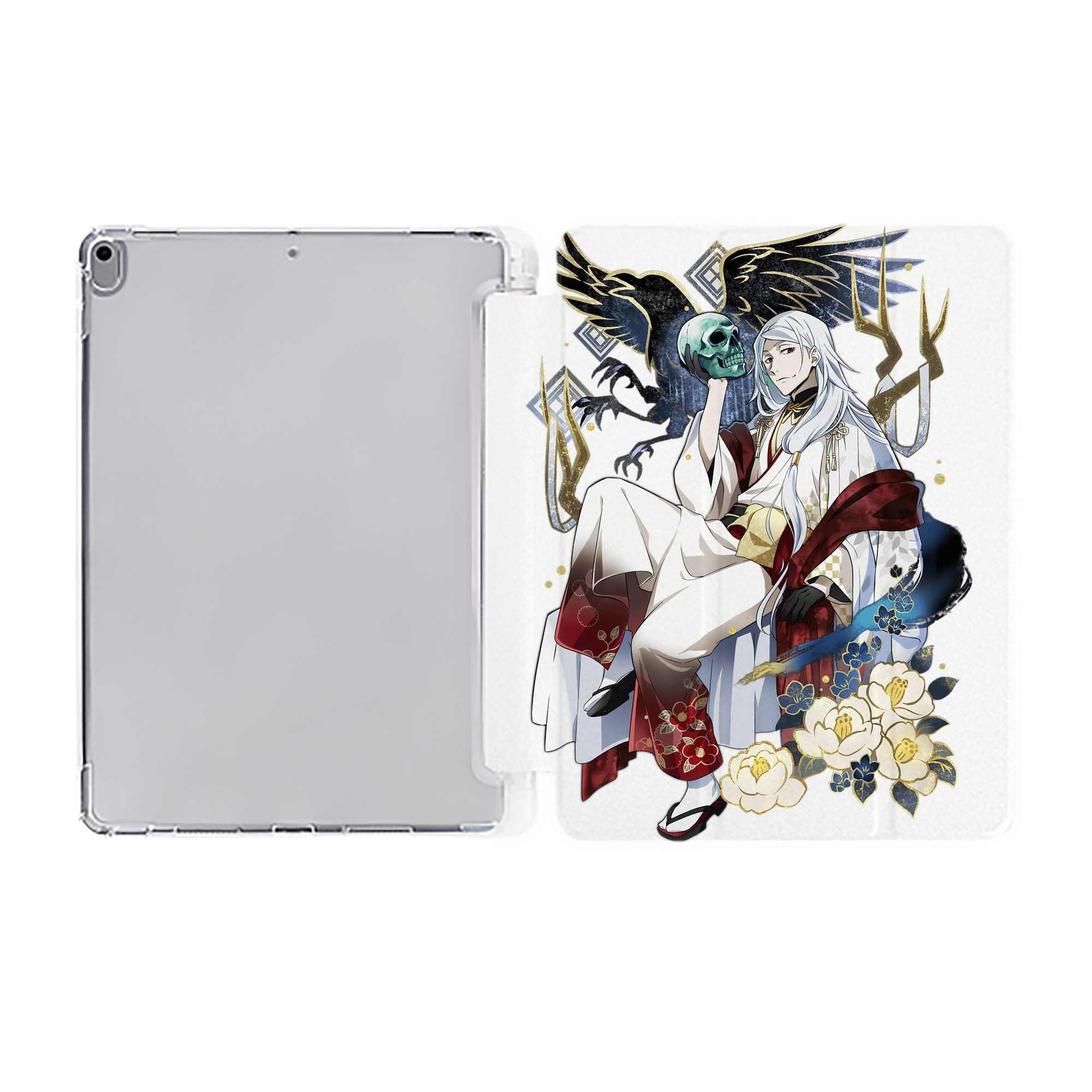 （画像用） 文豪ストレイドッグス Bungo Stray Dogs IPad ケース ペン収納付き 三つ折りスタンド PUレザー×シリコン 対応機種9.5/10.5/10.9インチ